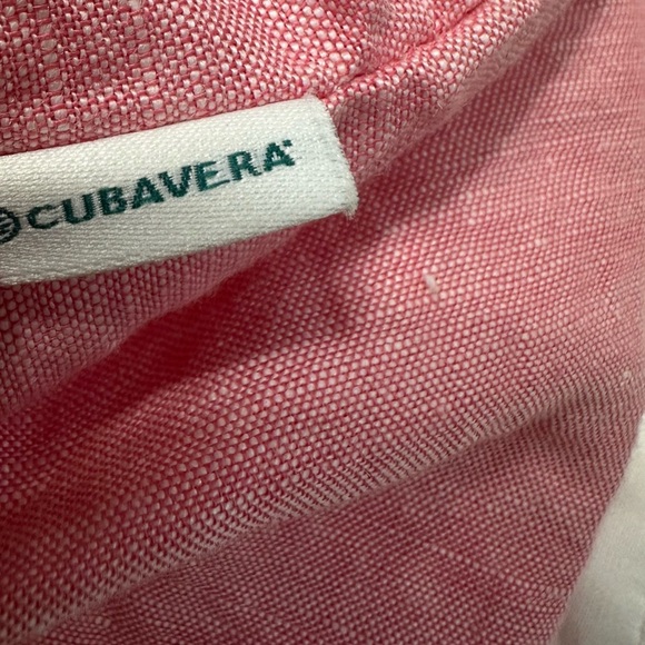 Cubavera Men's Pink Short Sleeve Button Down Shirt - Picture 11 of 15